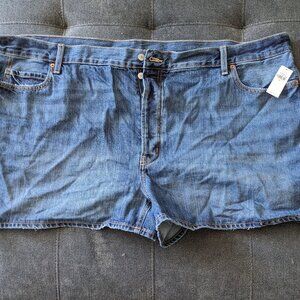 Old Navy High-Waisted Button-Fly Jean Shorts Plus Size 26 Denim - 3" inseam